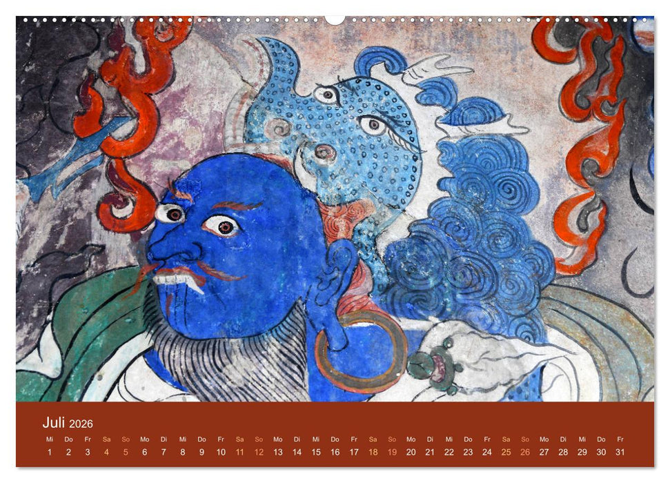 Buddhistische Götter, Götzen und Dämonen (CALVENDO Premium Wandkalender 2026)