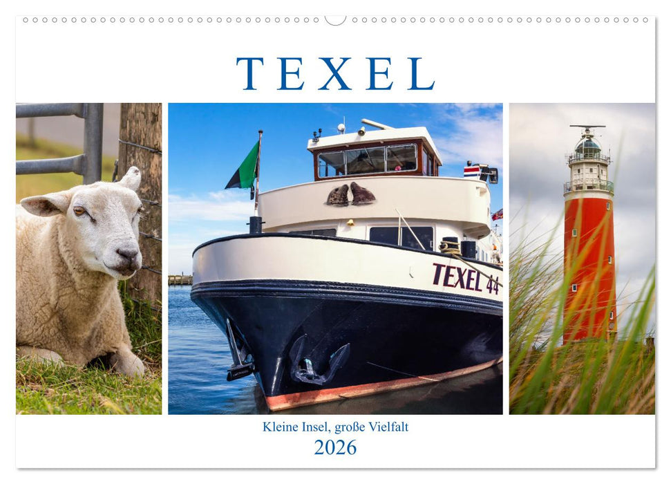 Texel - Kleine Insel, große Vielfalt (CALVENDO Wandkalender 2026)