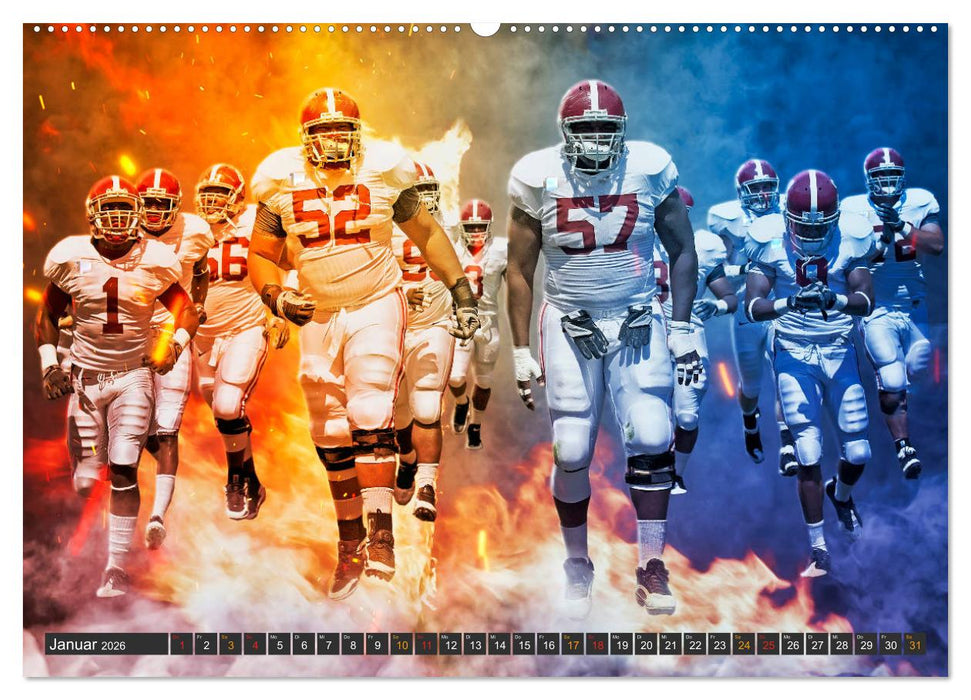 Faszination American Football (CALVENDO Premium Wandkalender 2026)
