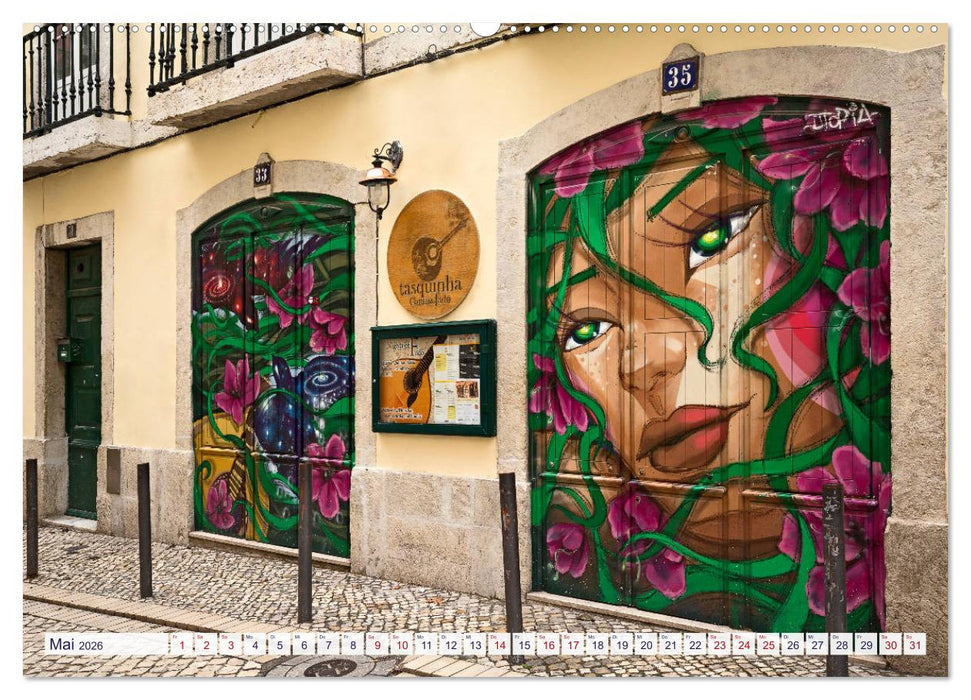 LISSABON GRAFFITI (CALVENDO Premium Wandkalender 2026)