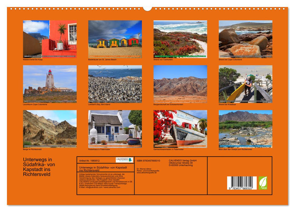 Unterwegs in Südafrika- von Kapstadt ins Richtersveld (CALVENDO Premium Wandkalender 2026)