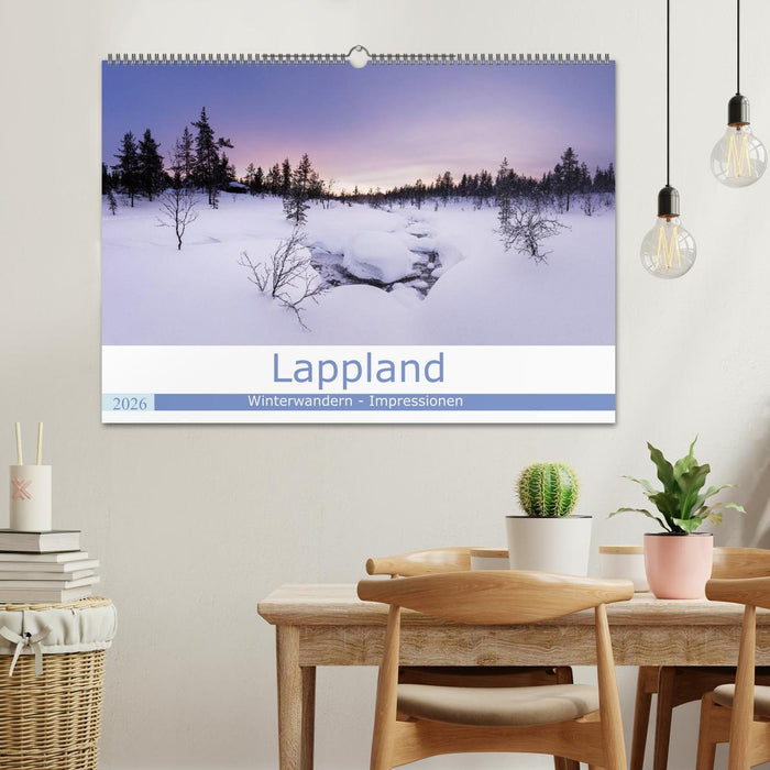 Lappland - Winterwandern Impressionen (CALVENDO Wandkalender 2026)
