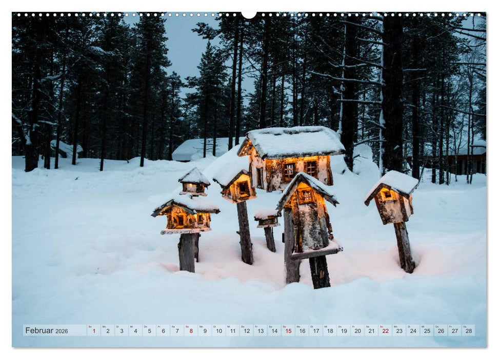 Lappland - Winterwandern Impressionen (CALVENDO Wandkalender 2026)