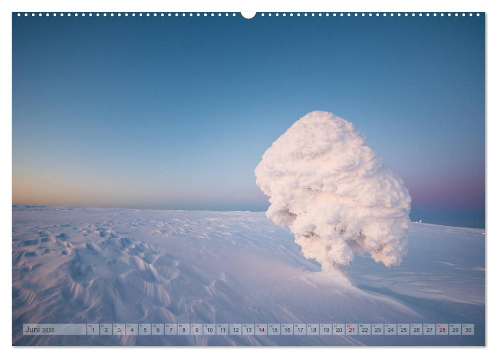 Lappland - Winterwandern Impressionen (CALVENDO Wandkalender 2026)