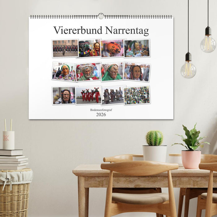 Narrentag Viererbund 2026 (CALVENDO Wandkalender 2026)