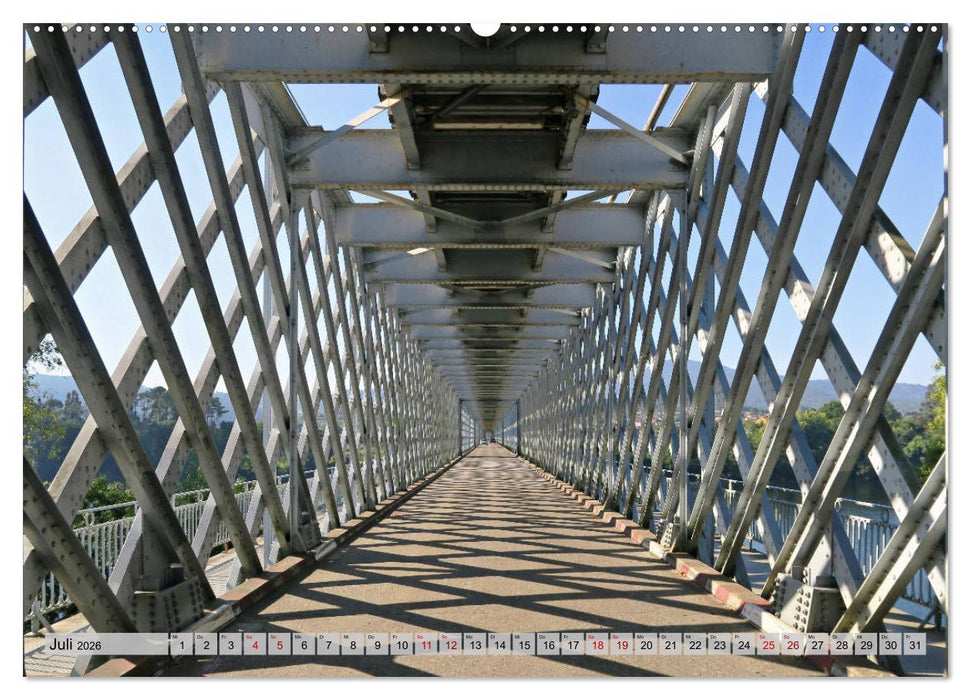 Von Porto nach Santiago de Compostela (CALVENDO Premium Wandkalender 2026)