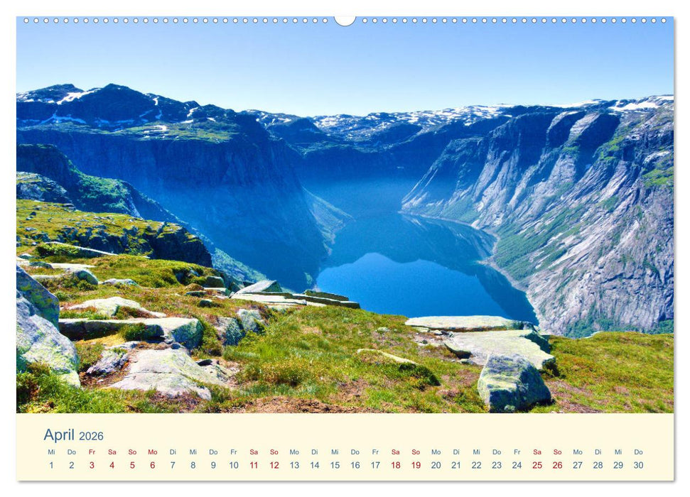 Trolltunga (CALVENDO Premium Wandkalender 2026)