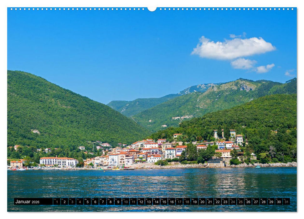 Moscenicka Draga 2026 - Urlaubsparadies an der Kvarner Bucht (CALVENDO Premium Wandkalender 2026)
