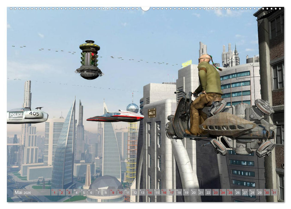 Science Fiction Visionen (CALVENDO Premium Wandkalender 2026)