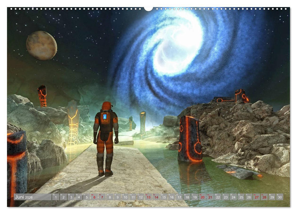 Science Fiction Visionen (CALVENDO Premium Wandkalender 2026)