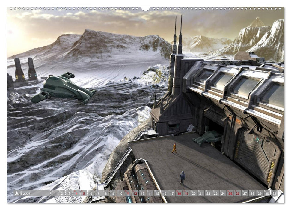 Science Fiction Visionen (CALVENDO Premium Wandkalender 2026)
