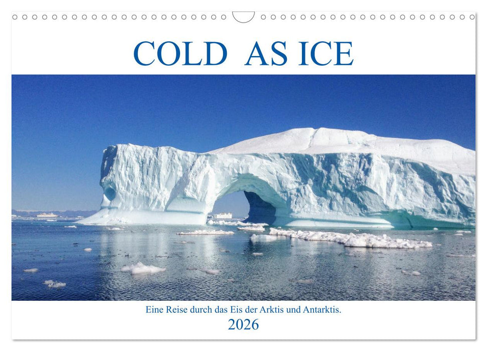 Cold as Ice - Eindrücke aus Arktis und Antarktis (CALVENDO Wandkalender 2026)