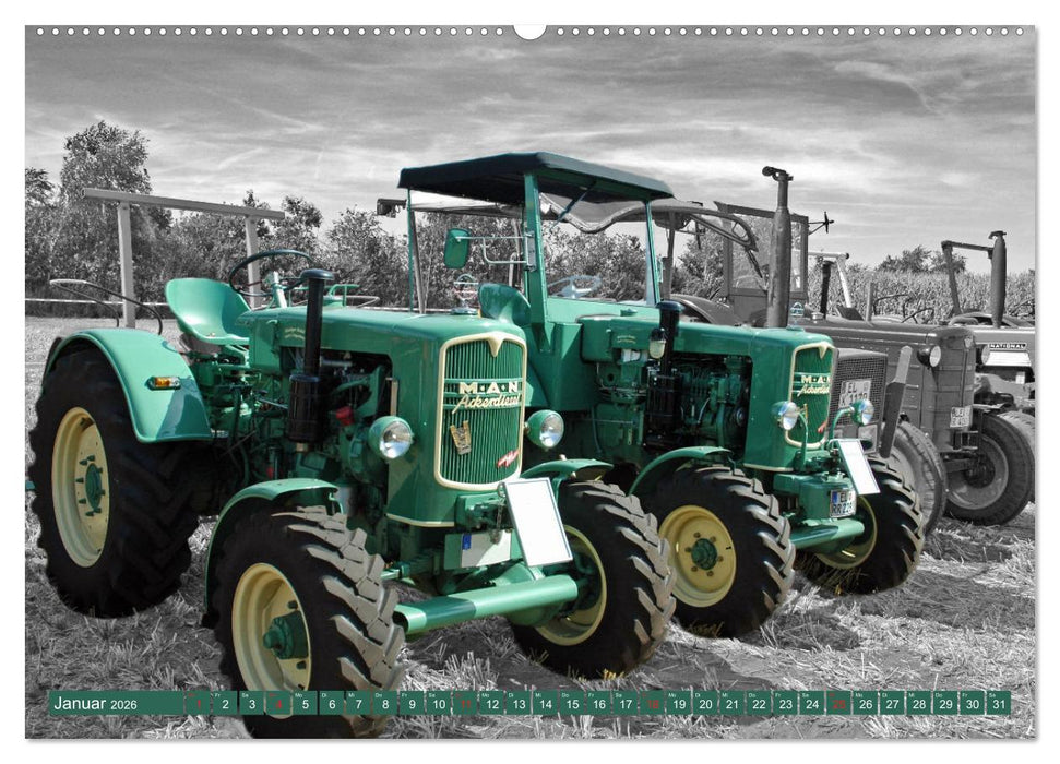 Schätze aus vergangenen Tagen - geliebte Trecker (CALVENDO Premium Wandkalender 2026)