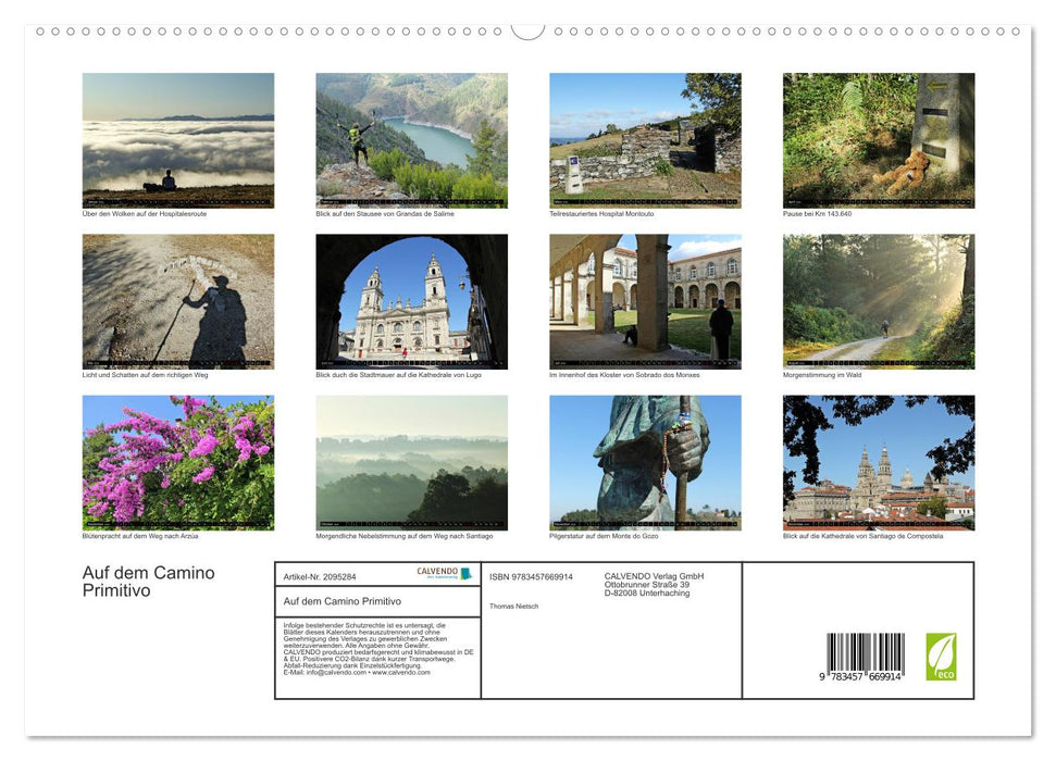 Auf dem Camino Primitivo (CALVENDO Premium Wandkalender 2026)