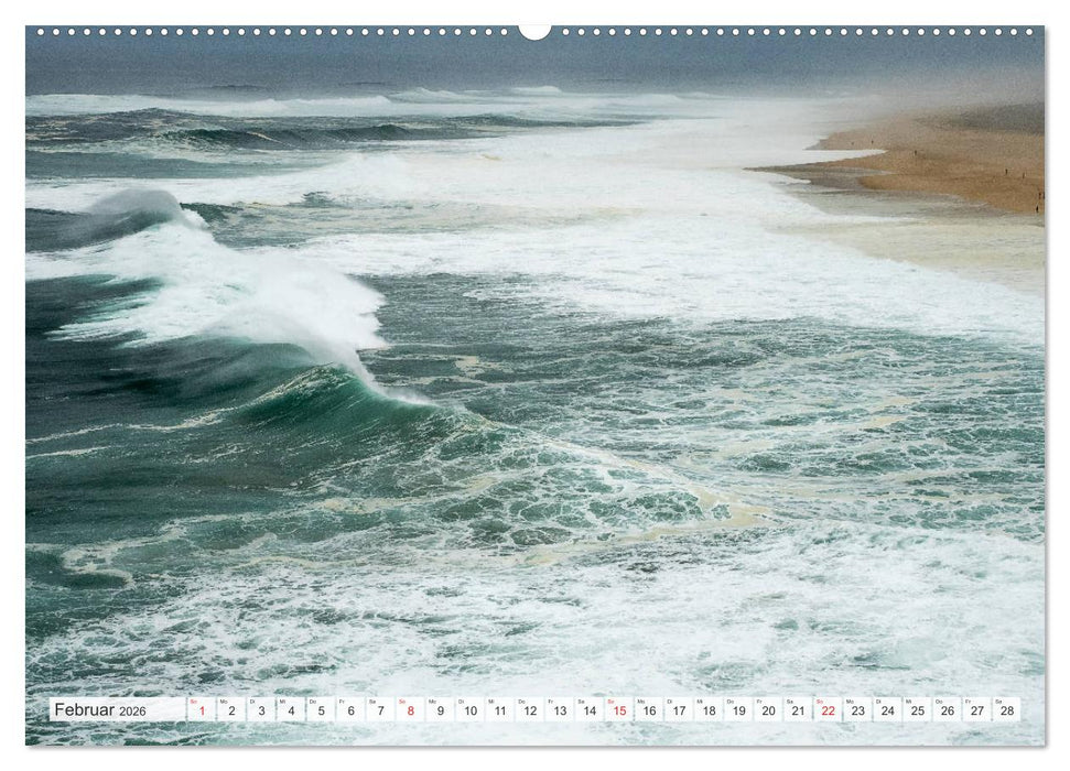 WASSERBERGE - Die Riesenwellen von Nazaré (CALVENDO Premium Wandkalender 2026)