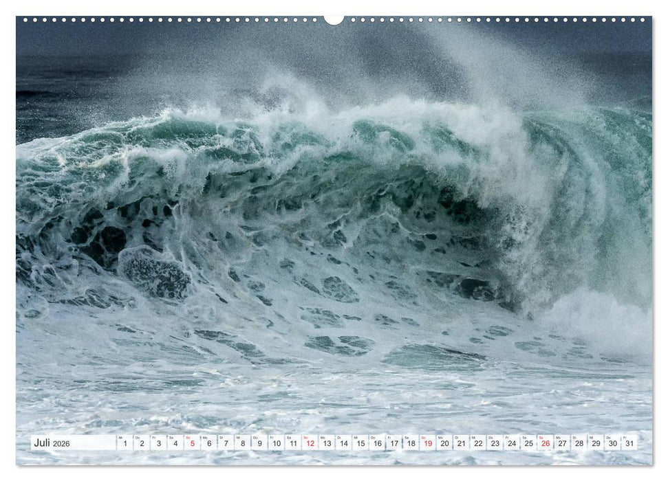 WASSERBERGE - Die Riesenwellen von Nazaré (CALVENDO Premium Wandkalender 2026)