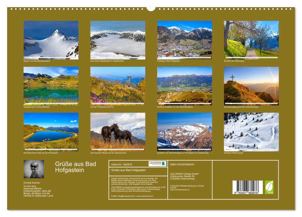 Grüße aus Bad Hofgastein (CALVENDO Premium Wandkalender 2026)