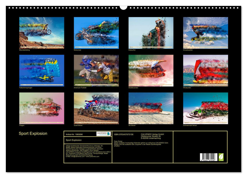 Sport Explosion (CALVENDO Wandkalender 2026)