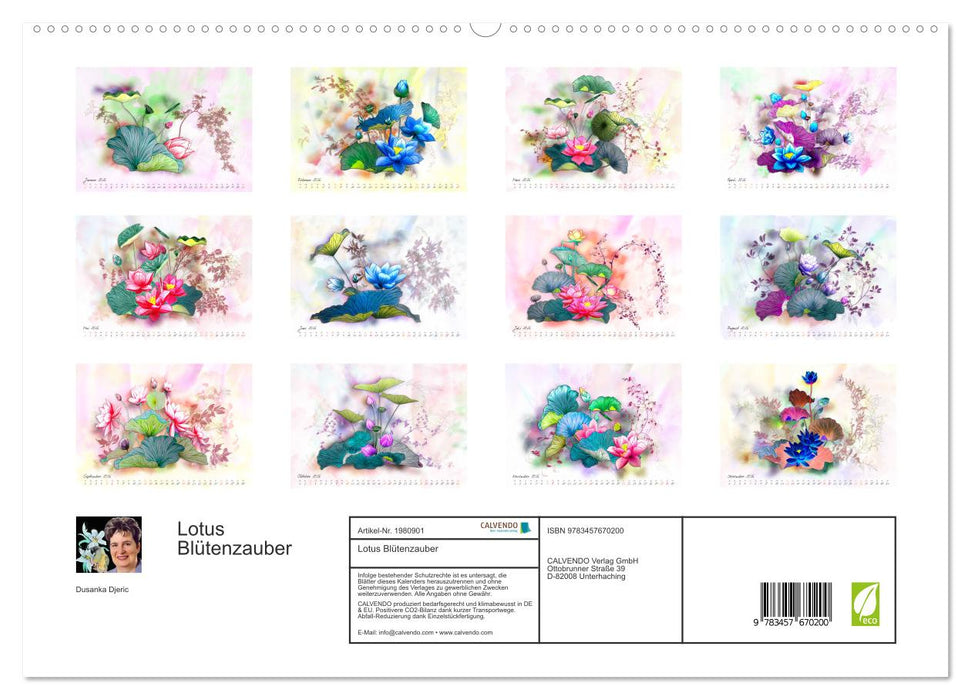 Lotus Blütenzauber (CALVENDO Premium Wandkalender 2026)