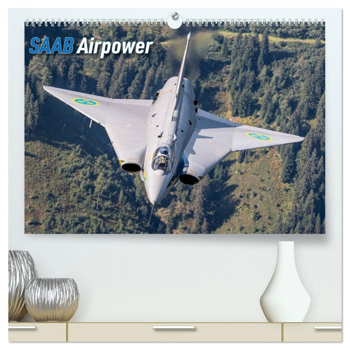 Saab Airpower (CALVENDO Premium Wandkalender 2026)