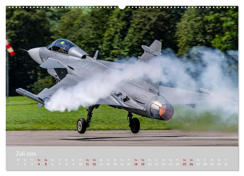 Saab Airpower (CALVENDO Premium Wandkalender 2026)