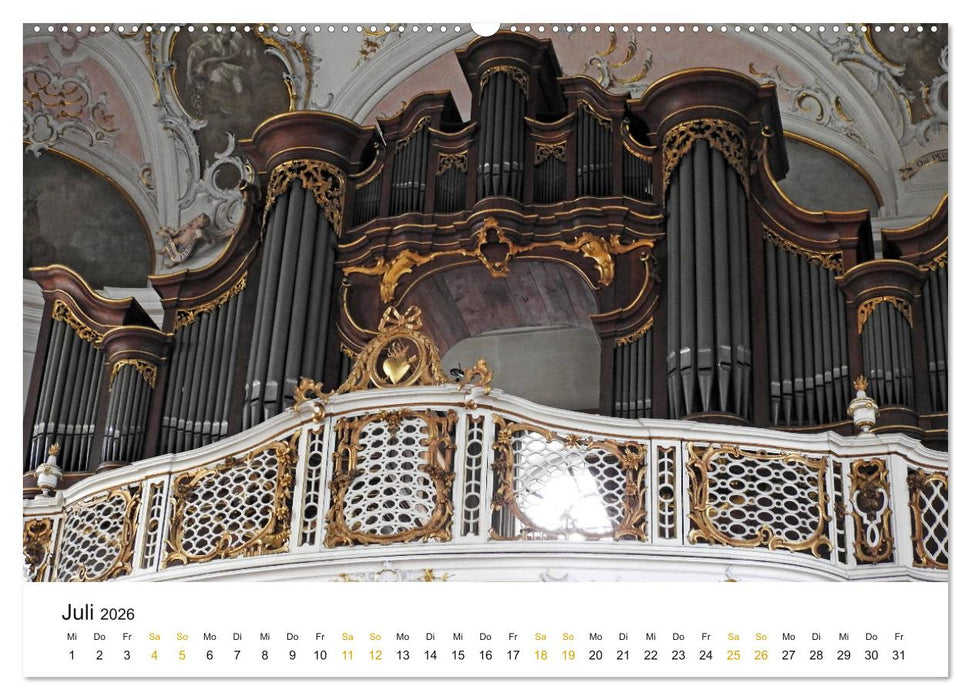 Fantastische Welt der Orgeln (CALVENDO Premium Wandkalender 2026)