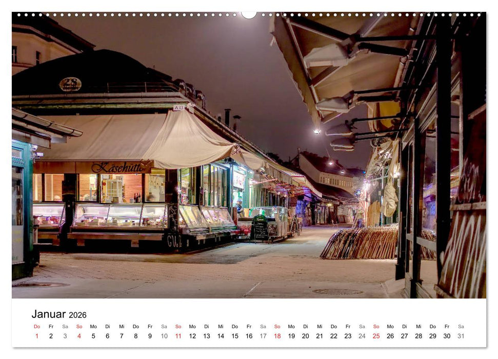 Wien nach Sonnenuntergang (CALVENDO Premium Wandkalender 2026)