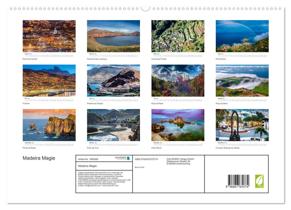 Madeira Magie (CALVENDO Premium Wandkalender 2026)
