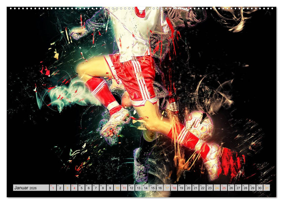 Fußball - extrem (CALVENDO Premium Wandkalender 2026)