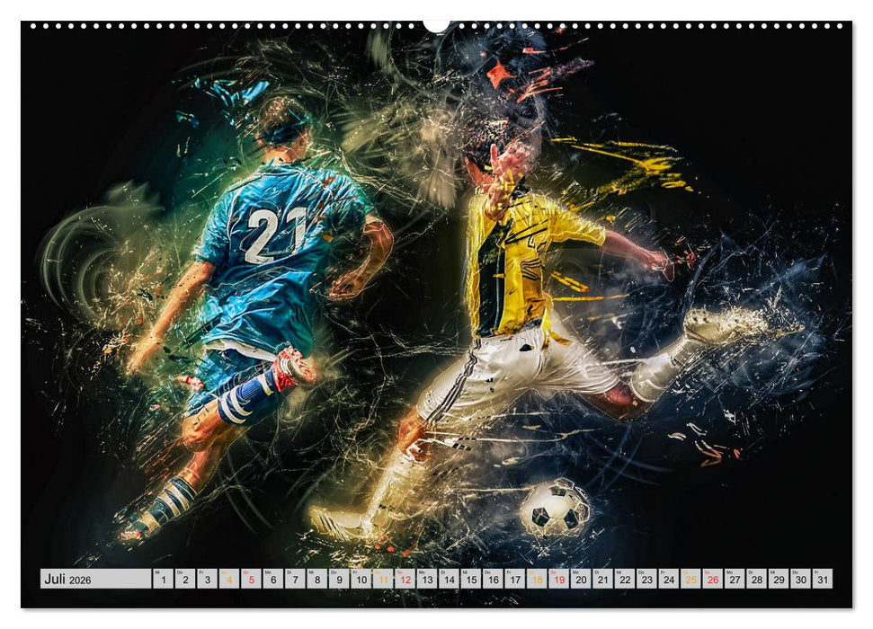 Fußball - extrem (CALVENDO Premium Wandkalender 2026)