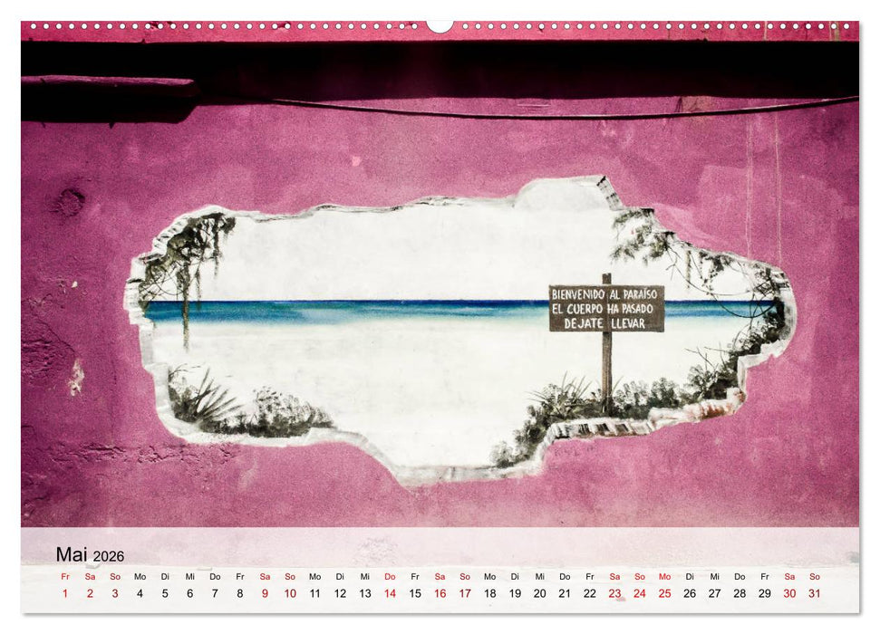 Street Art - Holbox, Mexico (CALVENDO Wandkalender 2026)