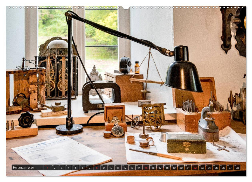 Traditionelles Handwerk, Werkstätten und Werkbänke im Focus (CALVENDO Premium Wandkalender 2026)