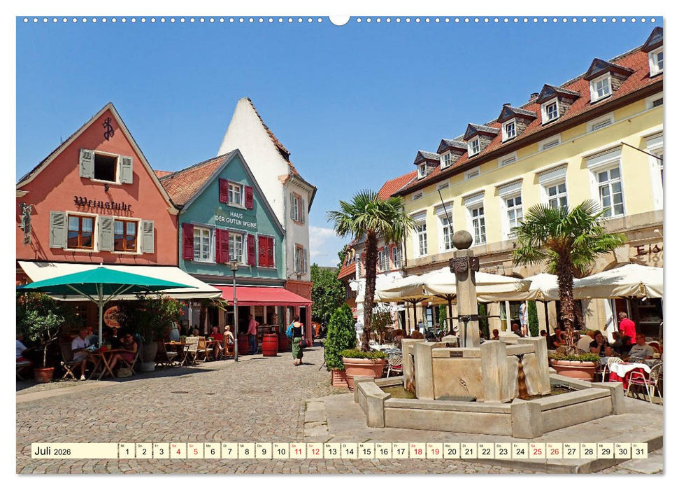 Bad Dürkheim - Wein, Gradierwerk und Riesenfaß (CALVENDO Premium Wandkalender 2026)