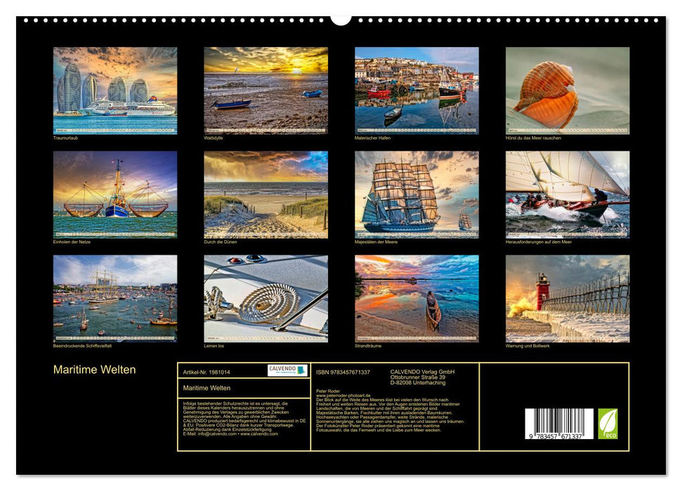 Maritime Welten (CALVENDO Premium Wandkalender 2026)