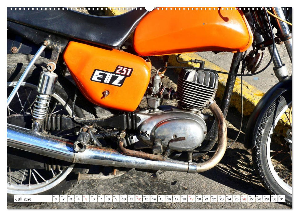 MZ ETZ 251 - Letztes Motorrad der DDR (CALVENDO Premium Wandkalender 2026)
