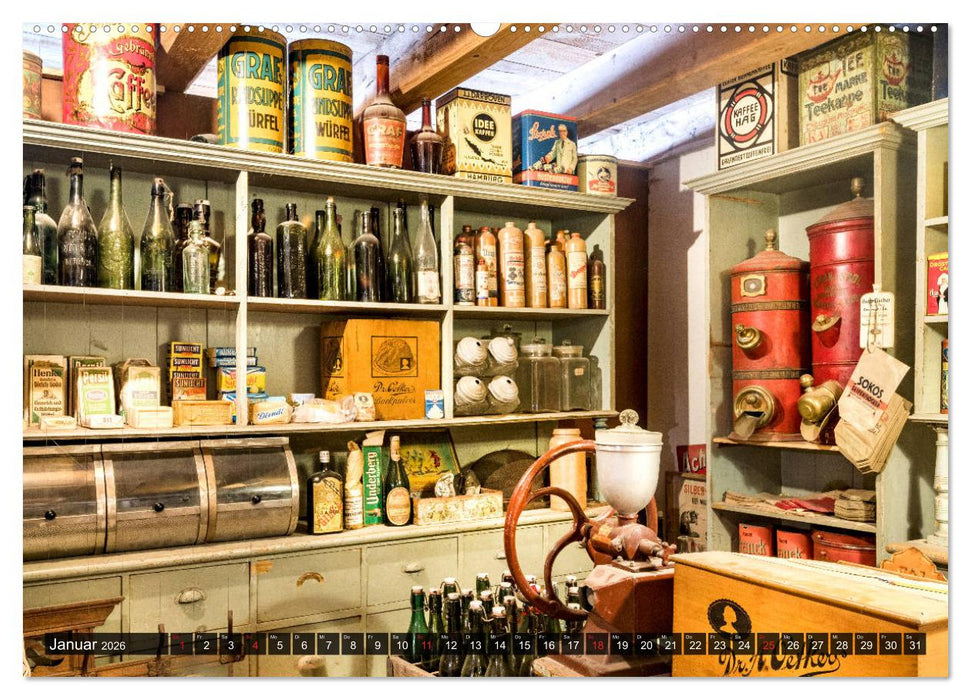 Kolonialwarenläden Zwischen Notwendigkeit und Luxus (CALVENDO Premium Wandkalender 2026)