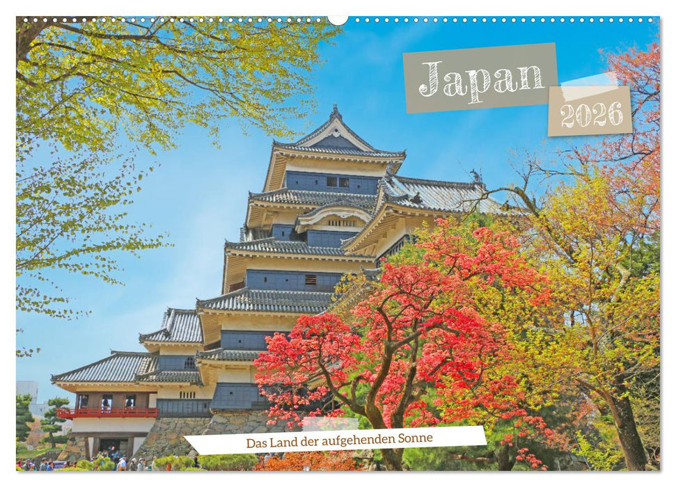 Japan das Land der aufgehenden Sonne (CALVENDO Wandkalender 2026)
