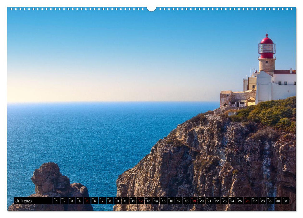 Leuchttürme - an Europas Küsten (CALVENDO Premium Wandkalender 2026)