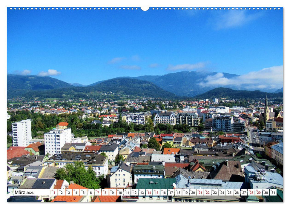 Villach und Weissensee - Stadt, Land, Berge und Seen (CALVENDO Wandkalender 2026)