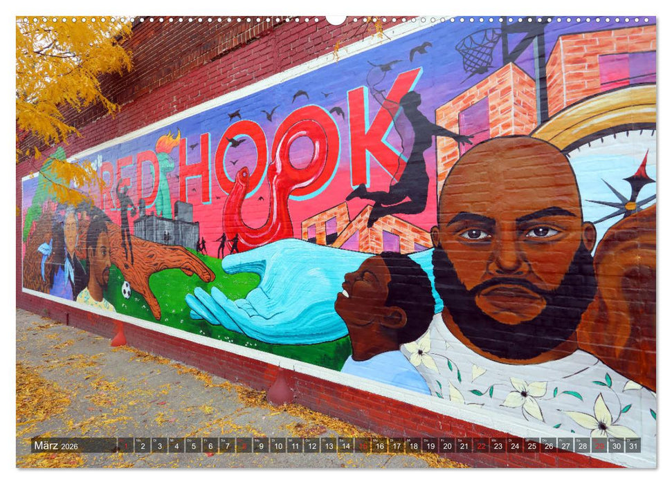 Straßenkunst in New York - Graffiti und Murals (CALVENDO Premium Wandkalender 2026)