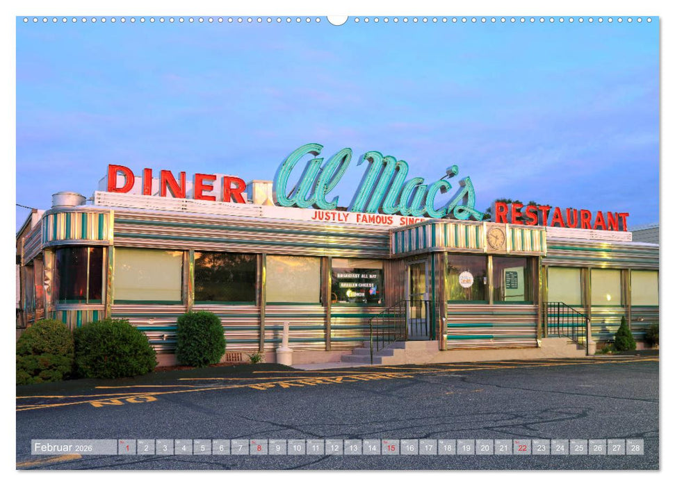 American Diner - es gibt sie noch (CALVENDO Premium Wandkalender 2026)