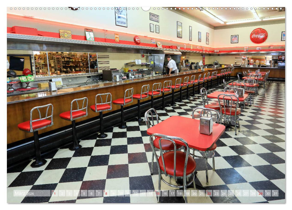 American Diner - es gibt sie noch (CALVENDO Premium Wandkalender 2026)