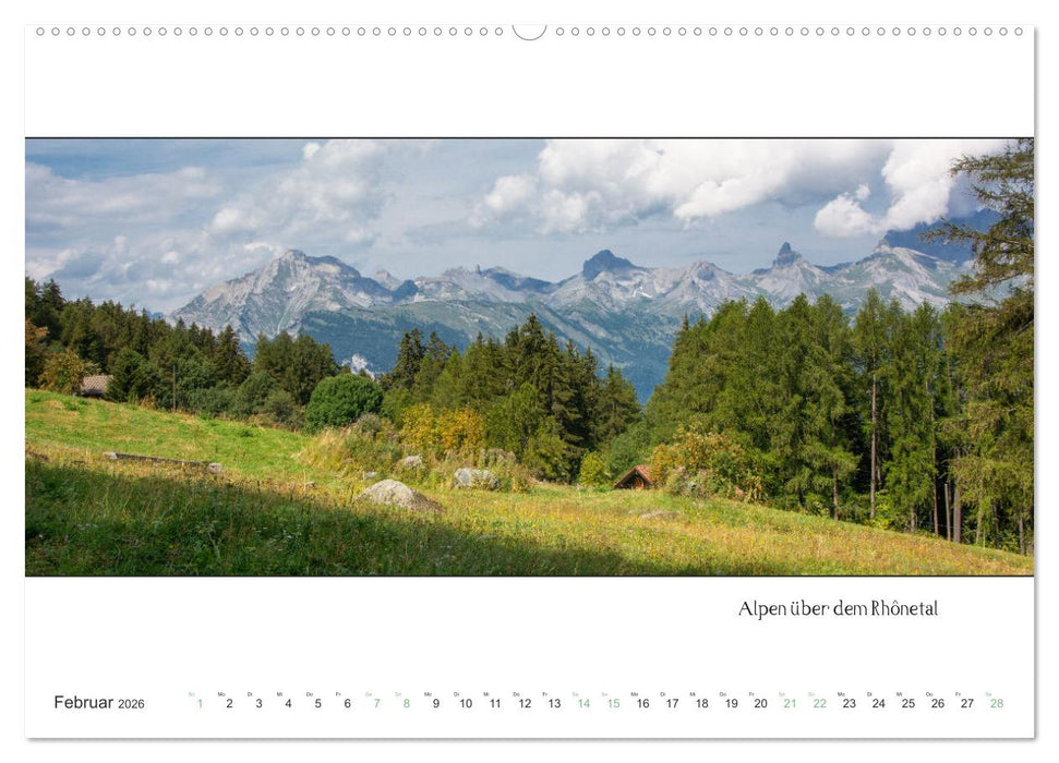 Nendaz Panorama (CALVENDO Wandkalender 2026)