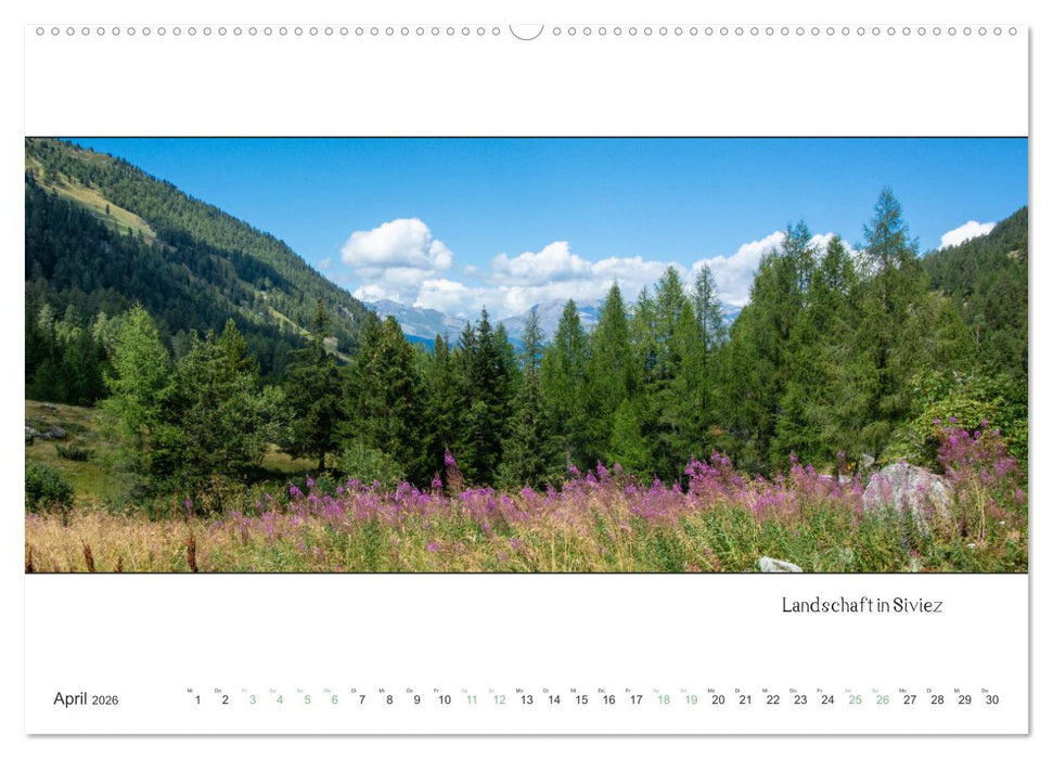 Nendaz Panorama (CALVENDO Wandkalender 2026)