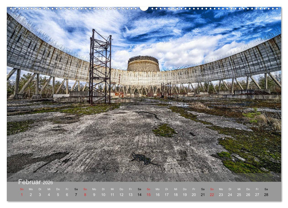 Tschernobyl - In der Sperrzone (CALVENDO Premium Wandkalender 2026)