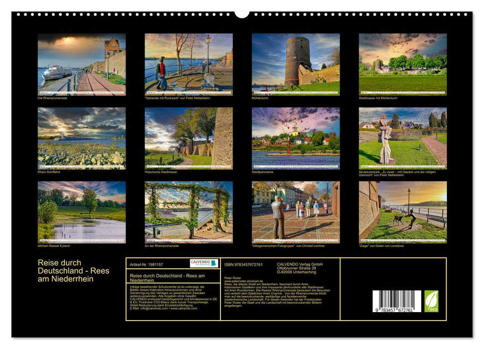 Reise durch Deutschland - Rees am Niederrhein (CALVENDO Premium Wandkalender 2026)