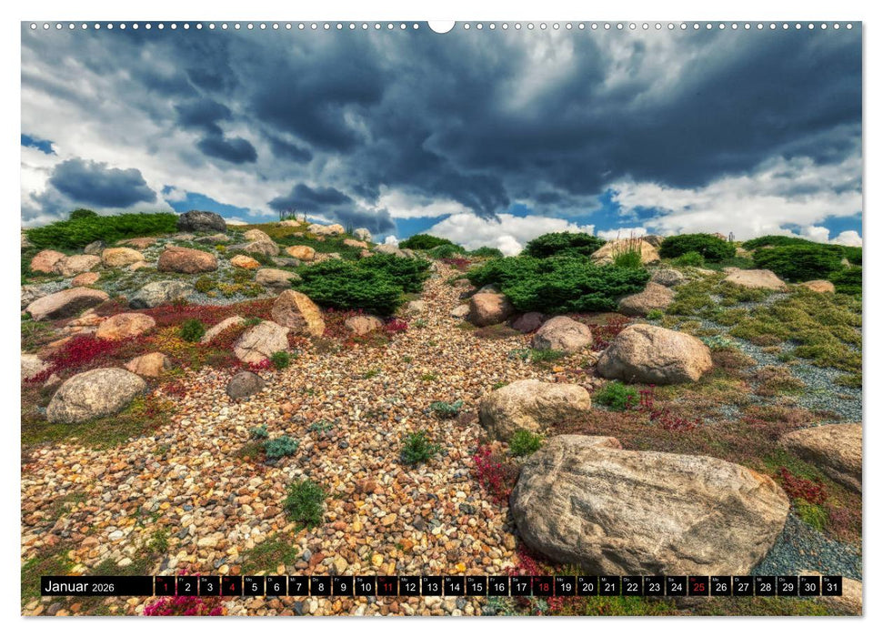 Der Findlingspark in der Lausitz (CALVENDO Premium Wandkalender 2026)