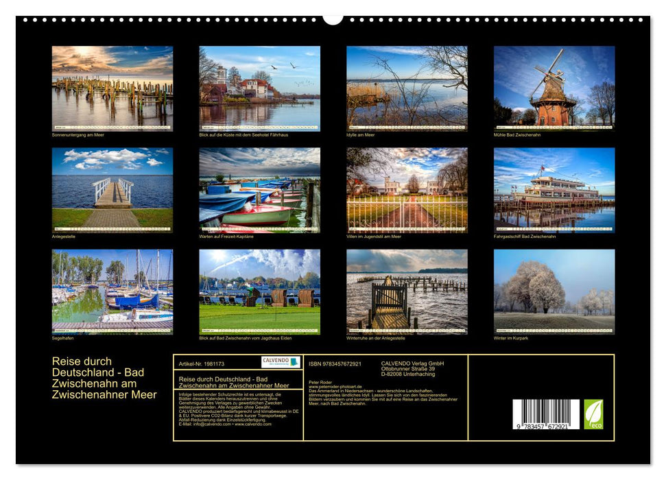 Reise durch Deutschland - Bad Zwischenahn am Zwischenahner Meer (CALVENDO Premium Wandkalender 2026)