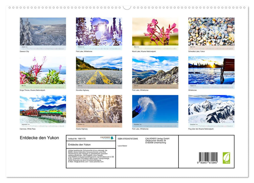Entdecke den Yukon (CALVENDO Premium Wandkalender 2026)