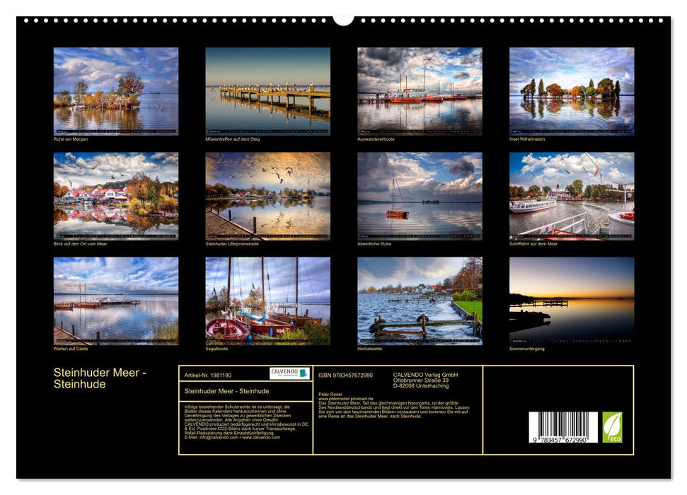 Steinhuder Meer - Steinhude (CALVENDO Premium Wandkalender 2026)